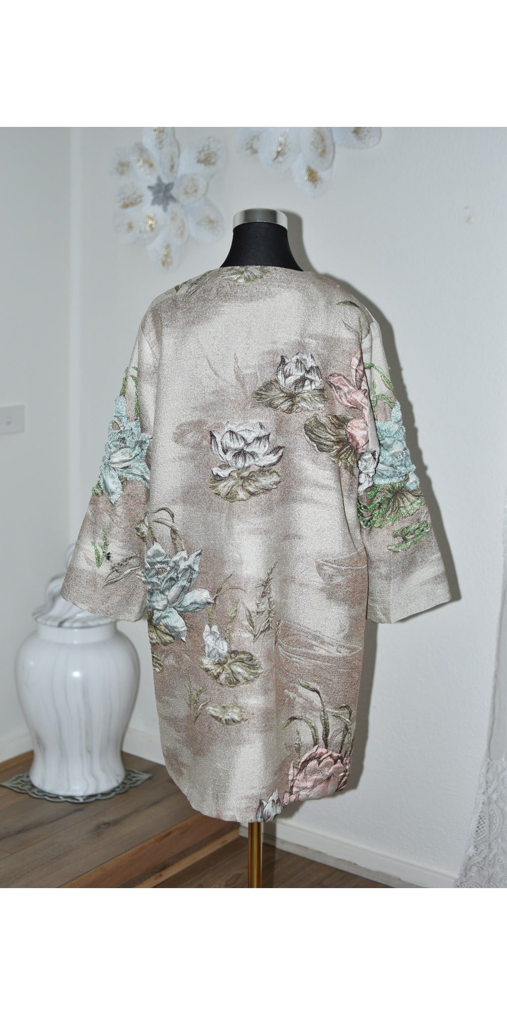 Flower Coat with Beads