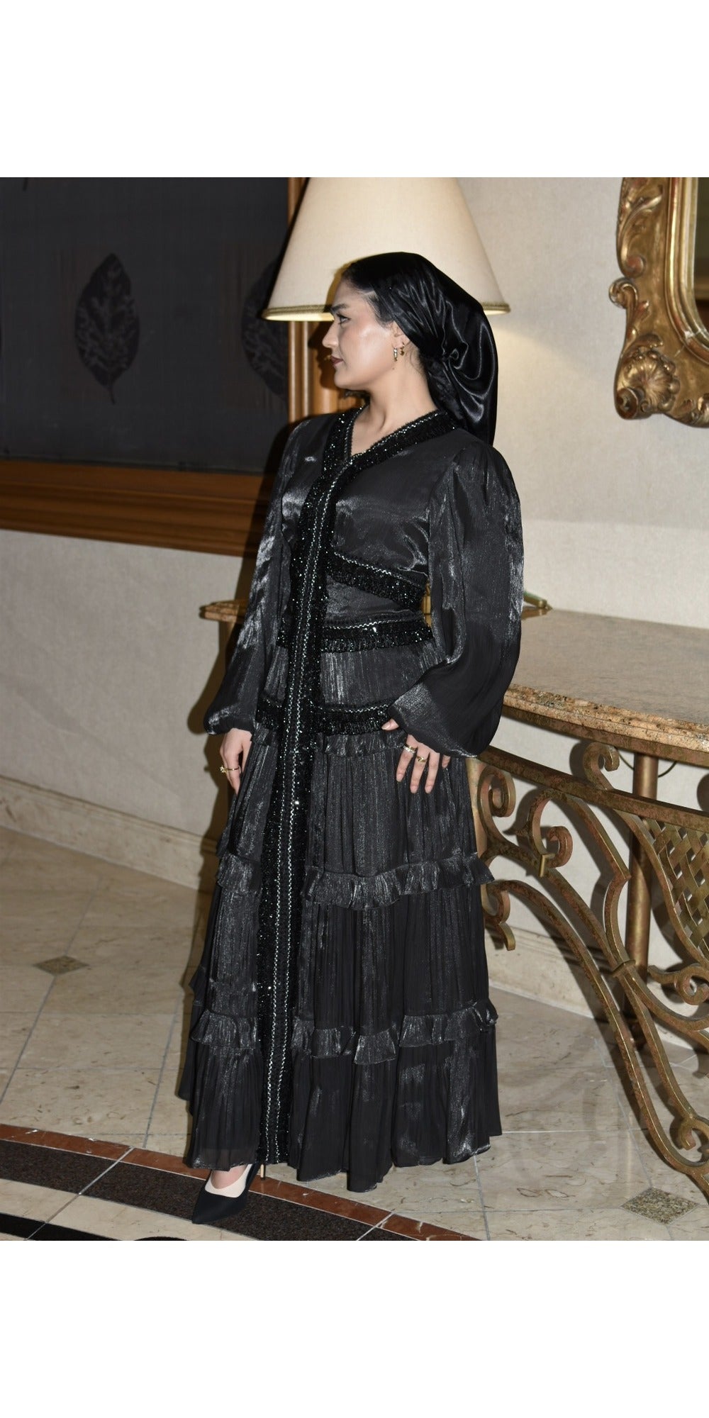 Beaded Dress - Black