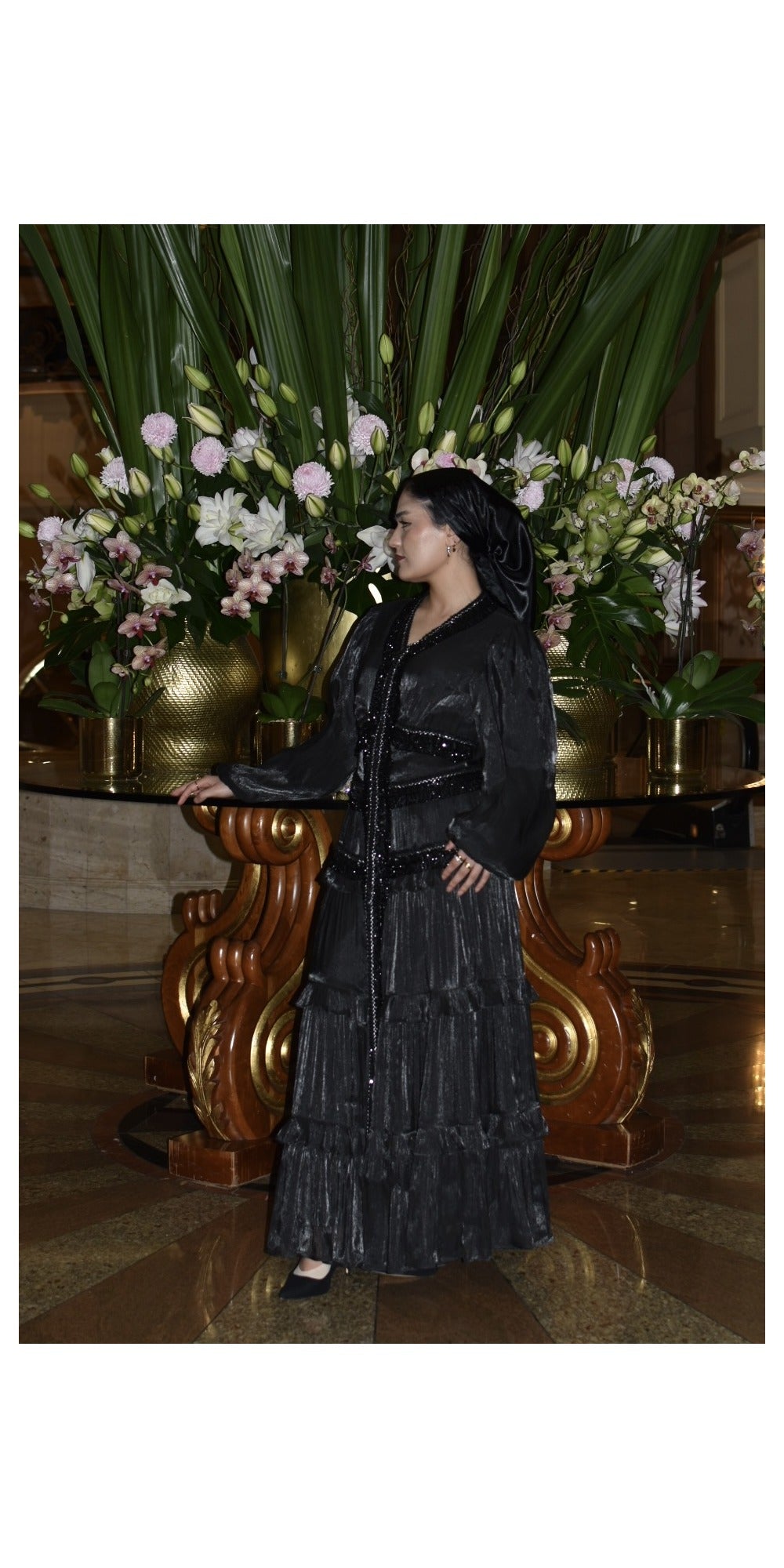 Beaded Dress - Black