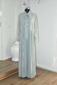 Dress with Beaded Cape - Grey