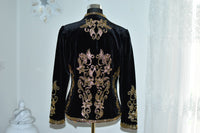 Beaded Coat - Black/Gold