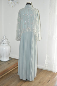 Dress with Beaded Cape - Grey