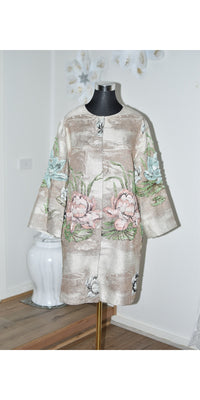 Flower Coat with Beads