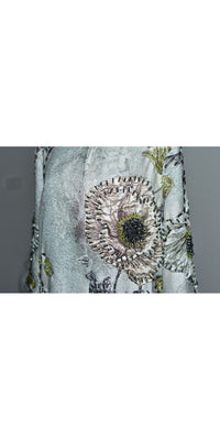 Flower Coat with Beads