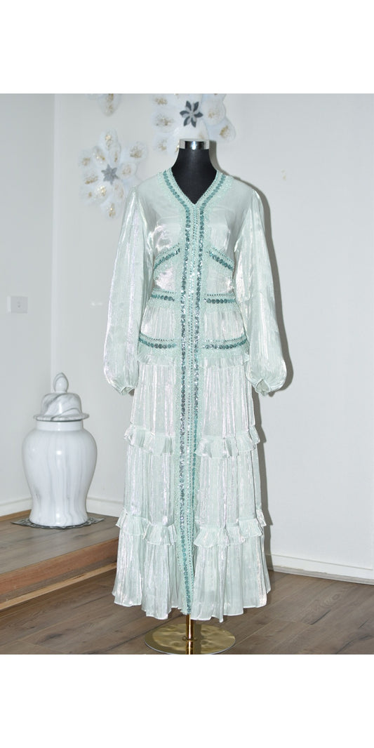 Beaded Dress - Mint