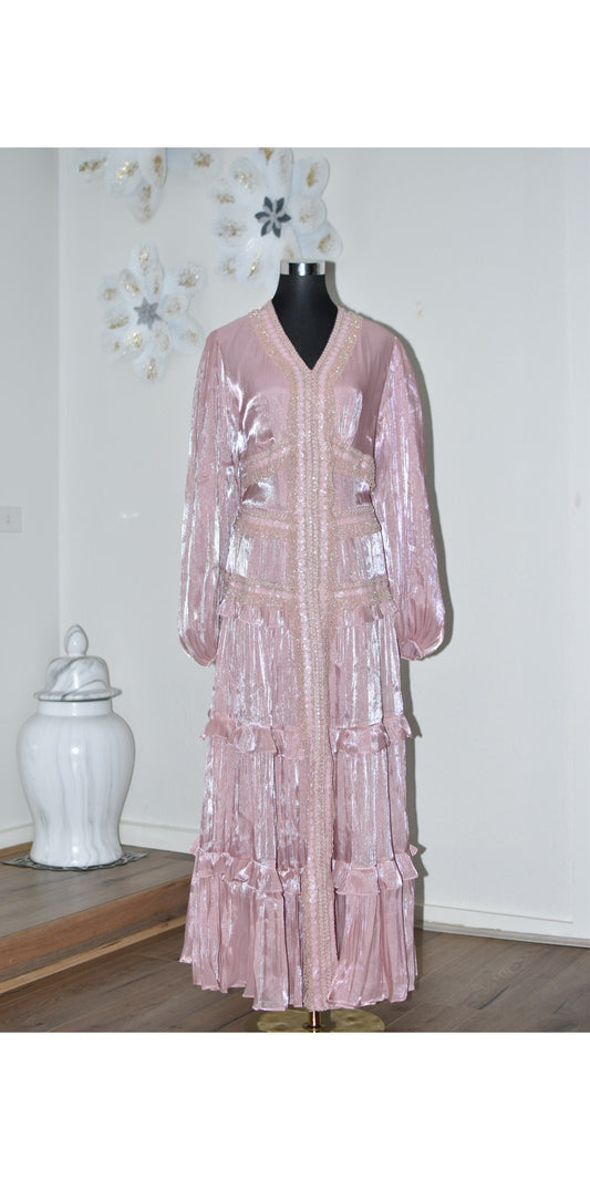 Beaded Dress - Pink
