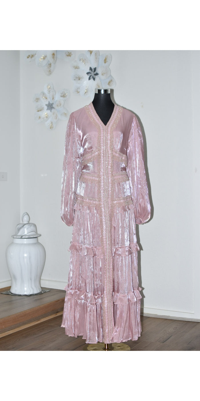 Beaded Dress - Pink