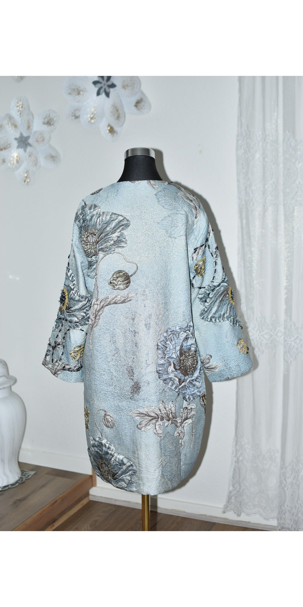 Flower Coat with Beads